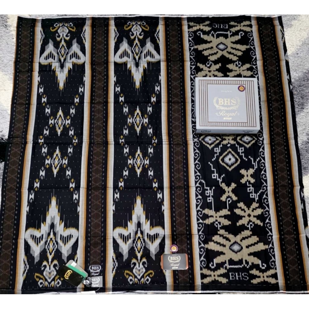 SARUNG BHS ROYAL IKF,IDB MIX SILVER TERBARU JAHIT TENGAH ORIGINAL