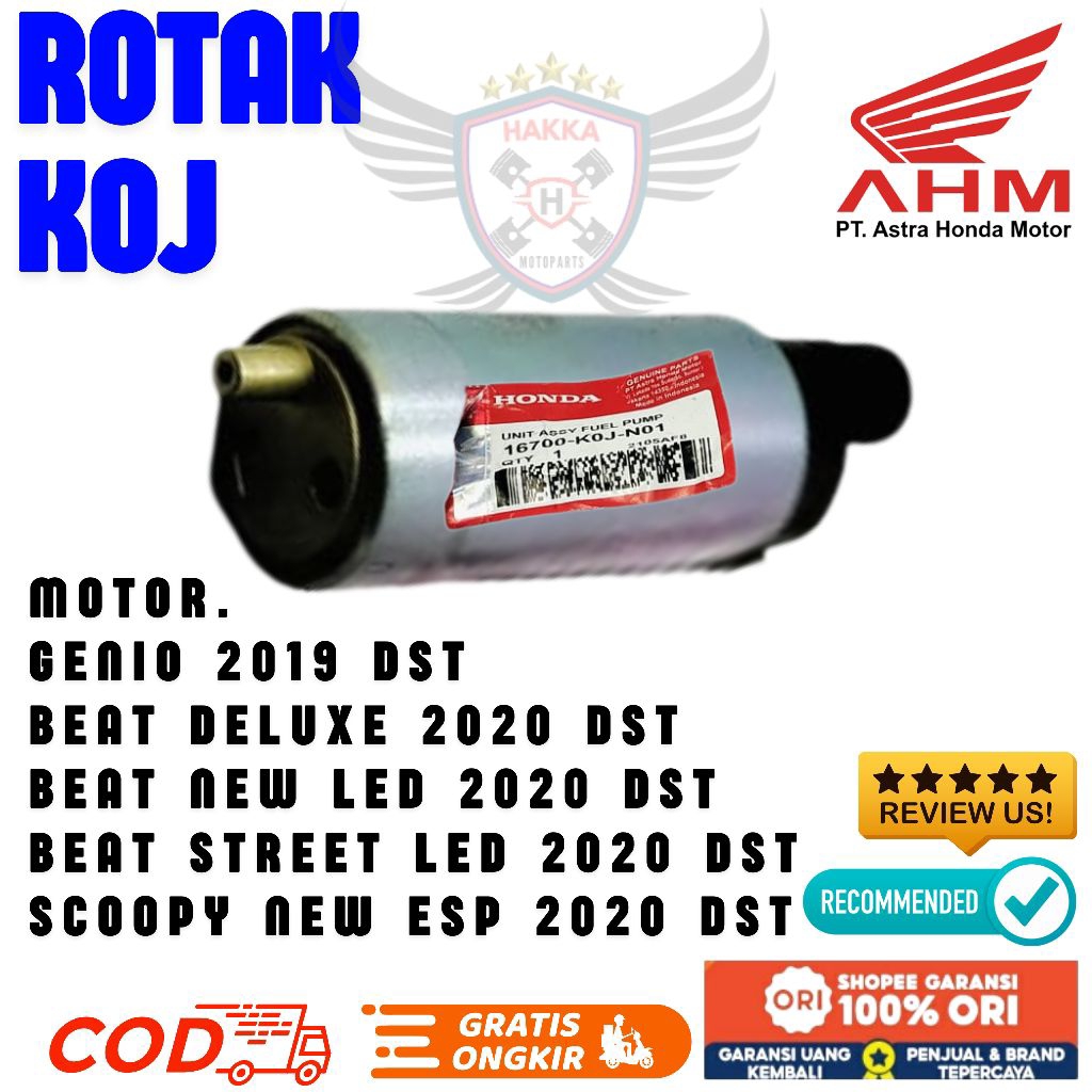 KOJ ORIGINAL ROTAK HONDA VARIO 160 LED, ROTAK HONDA BEAT NEW LED,ROTAK HONDA BEAT DELUXE LED,ROTAK H