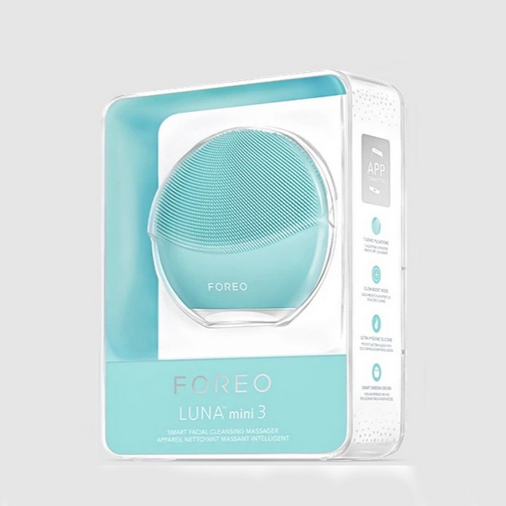 FOREO Luna Mini 3 in MINT *PRELOVED*BEKAS* Silicone Facial Cleansing Device ORIGINAL SKINCARE TOOLS 