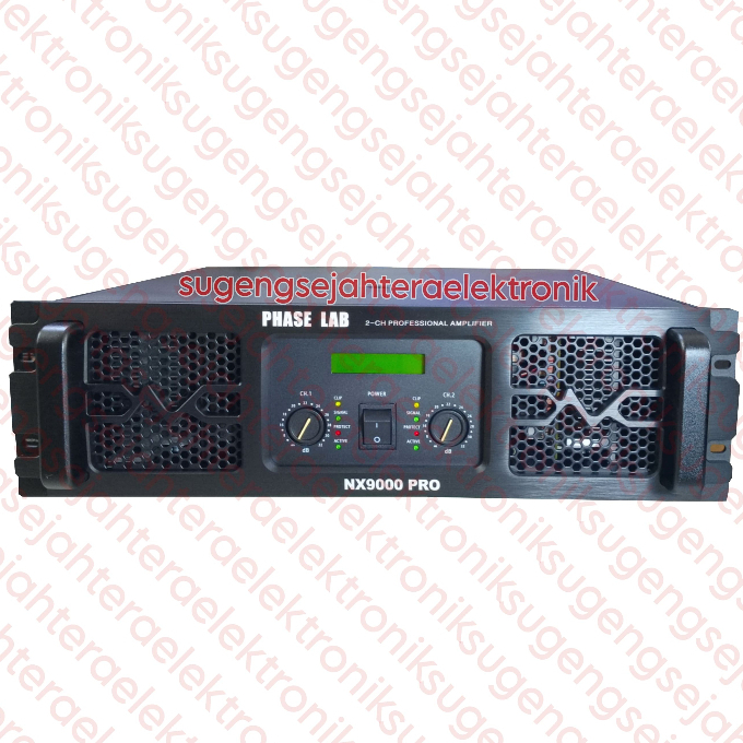 Power Amplifier Phaselab / Phase Lab NX 9000 PRO - 2 channel CLASS H (HARGA SUDAH TERMASUK PACKING P