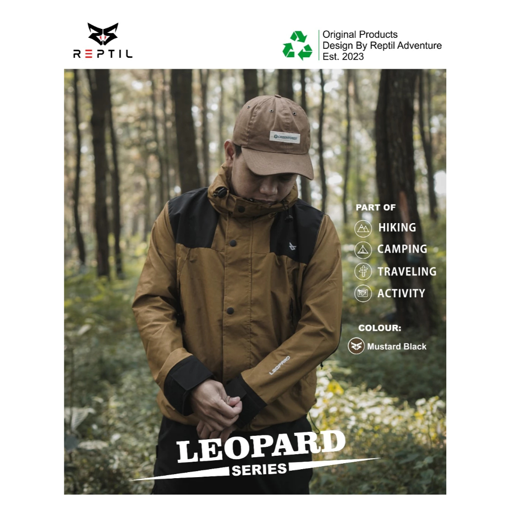Jaket Gunung Pria/Wanita Outdoor Leopard Series