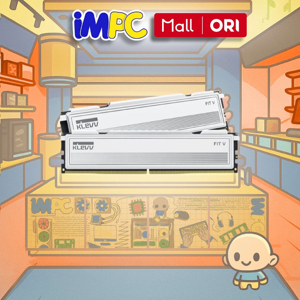 RAM KLEVV FIT V CERAMIC DDR5 White PC44800 5600Mhz 32GB (2X16GB)