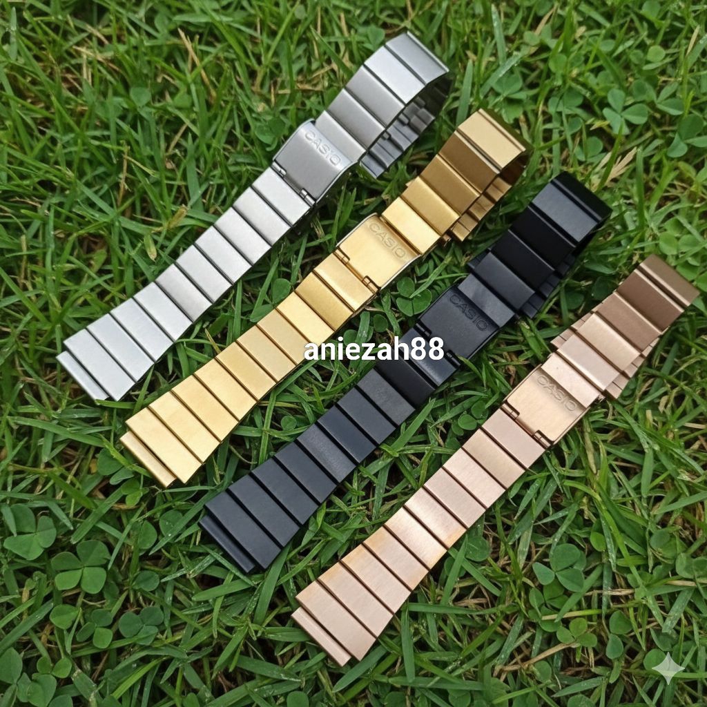 Tali Rantai Jam Casio AE-1000 A-168 AQ-800 F-91 W-219 A-700W Steinless Steel 18mm