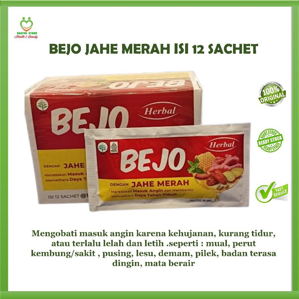 Bejo jahe merah isi 12 sachet