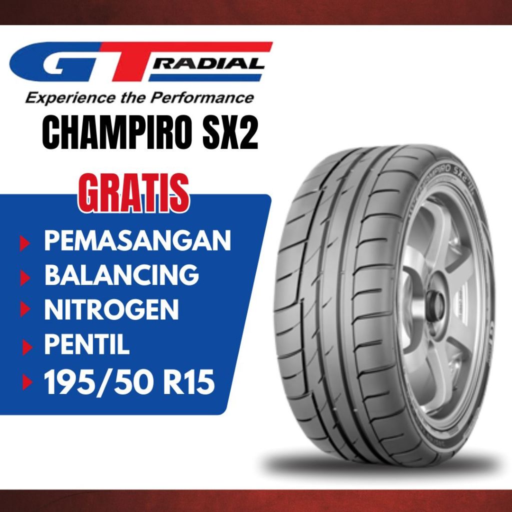 Ban Mobil GT Radial CHAMPIRO SX2 195/50 R15 / Ban Mobil GT Radial 195 50 R15