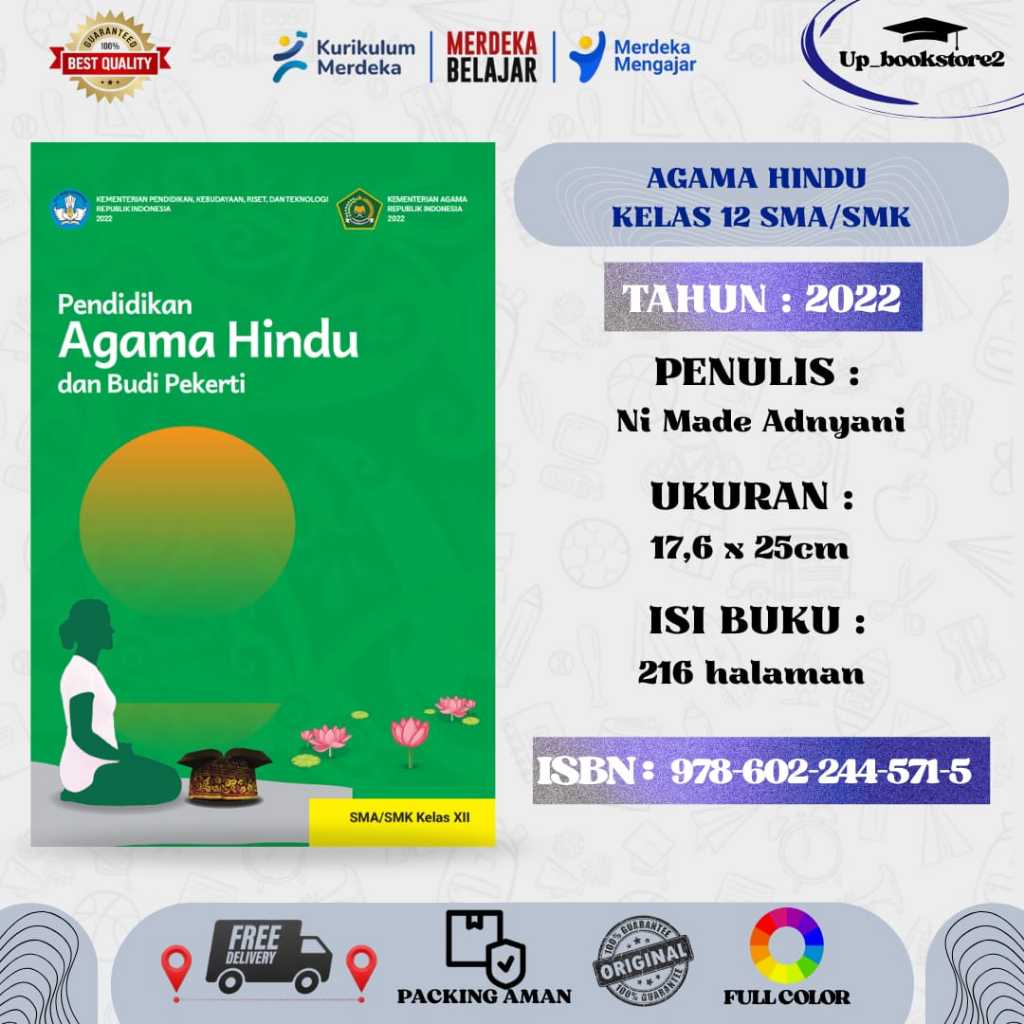 BUKU SISWA AGAMA HINDU KELAS 12 KURIKULUM PENGGERAK-MERDEKA SMA/SMK
