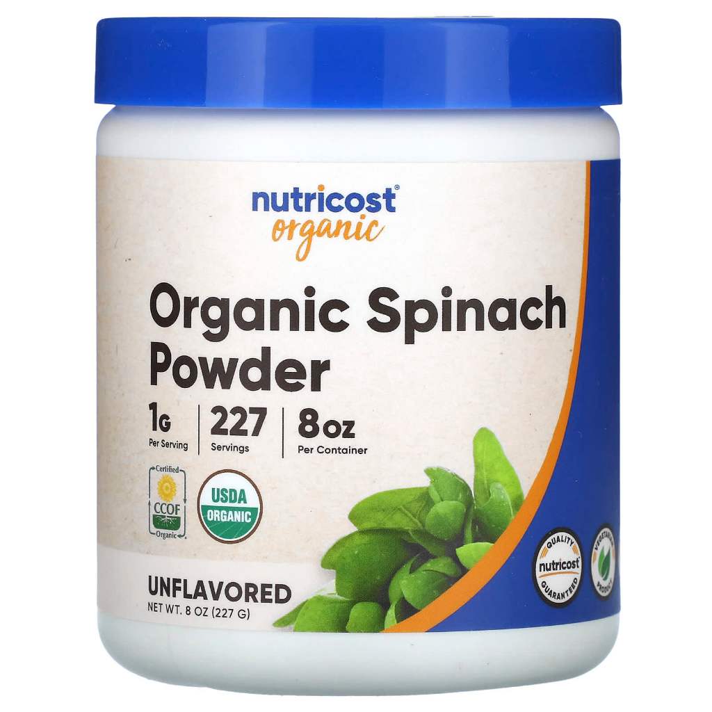 Nutricost Organic Spinach Powder 227 g Unflavored