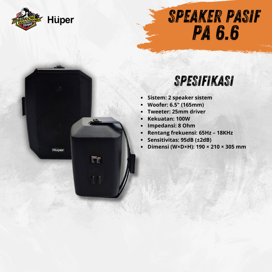 PA 6.6 SPEAKER PASIF HUPER BARCLAY