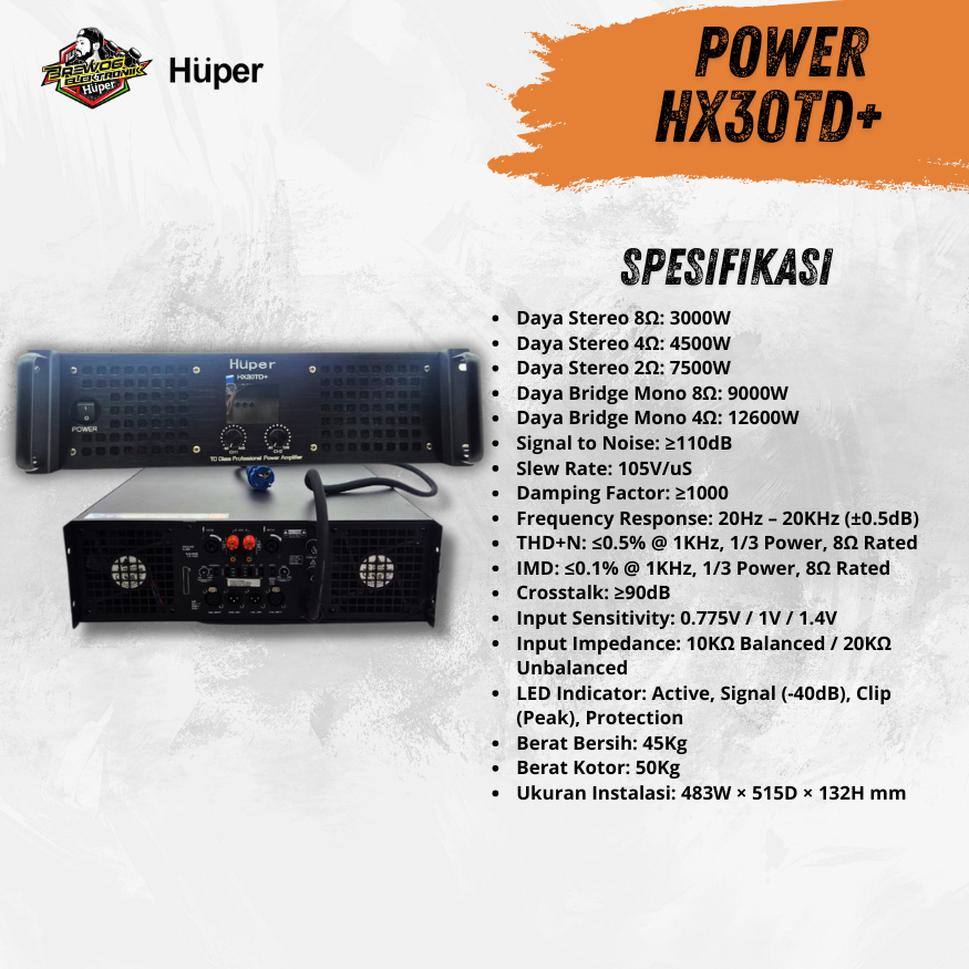 HX30TD+ POWER HUPER BARCLAY