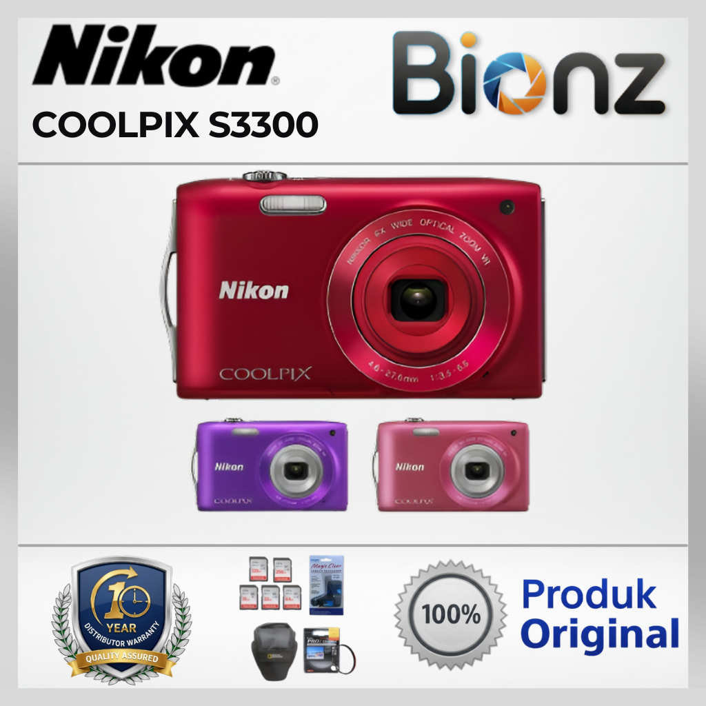 NIKON COOLPIX S3300 /CAMERA DIGITAL NIKON S3300 / CAMERA COOLPIX S3300