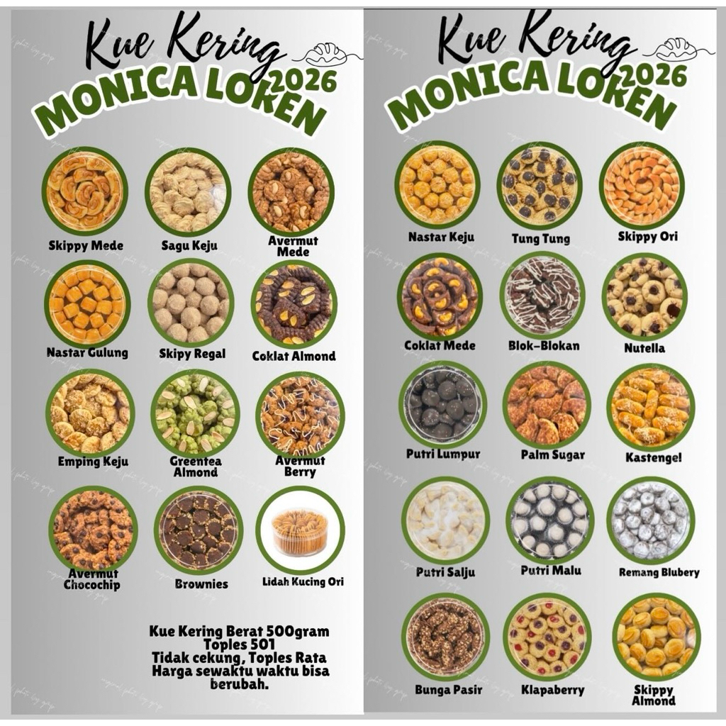 KUE KERING MONICA LOREN/NY. LIE LIE -+ 500 GRAM