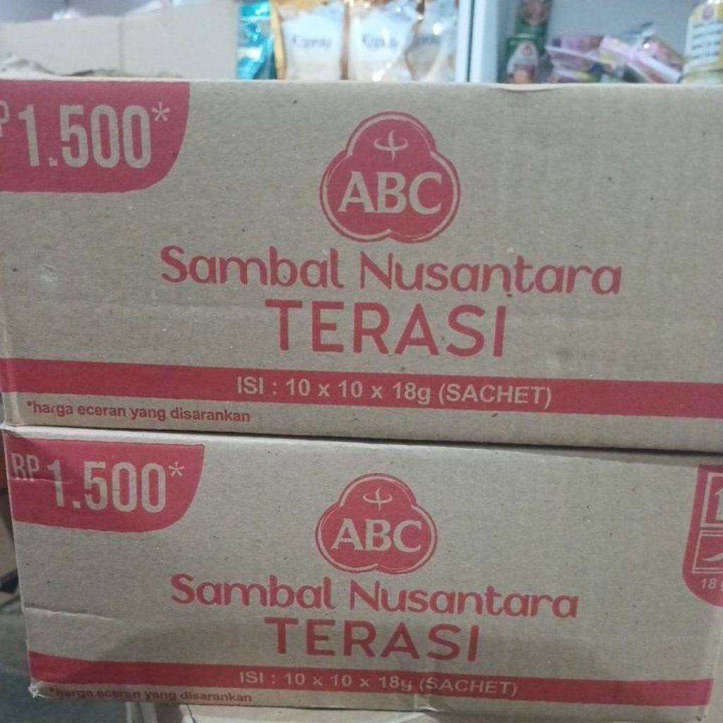 sambel terasi abc nusantara 1 dus isi 10 renceng
