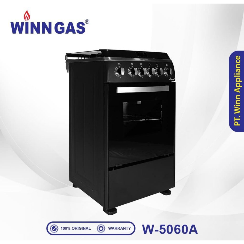 W 5060 A  KOMPOR GAS FREE STANDING 4 TUNGKU + OVEN WINN GAS W  _  5060A