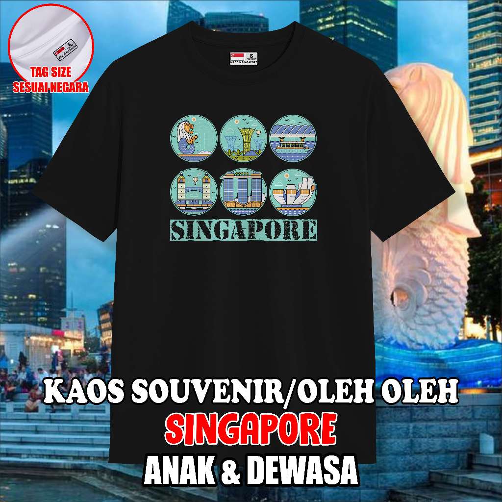 Kaos Oleh Oleh Singapore PREMIUM ORIGINAL COTTON