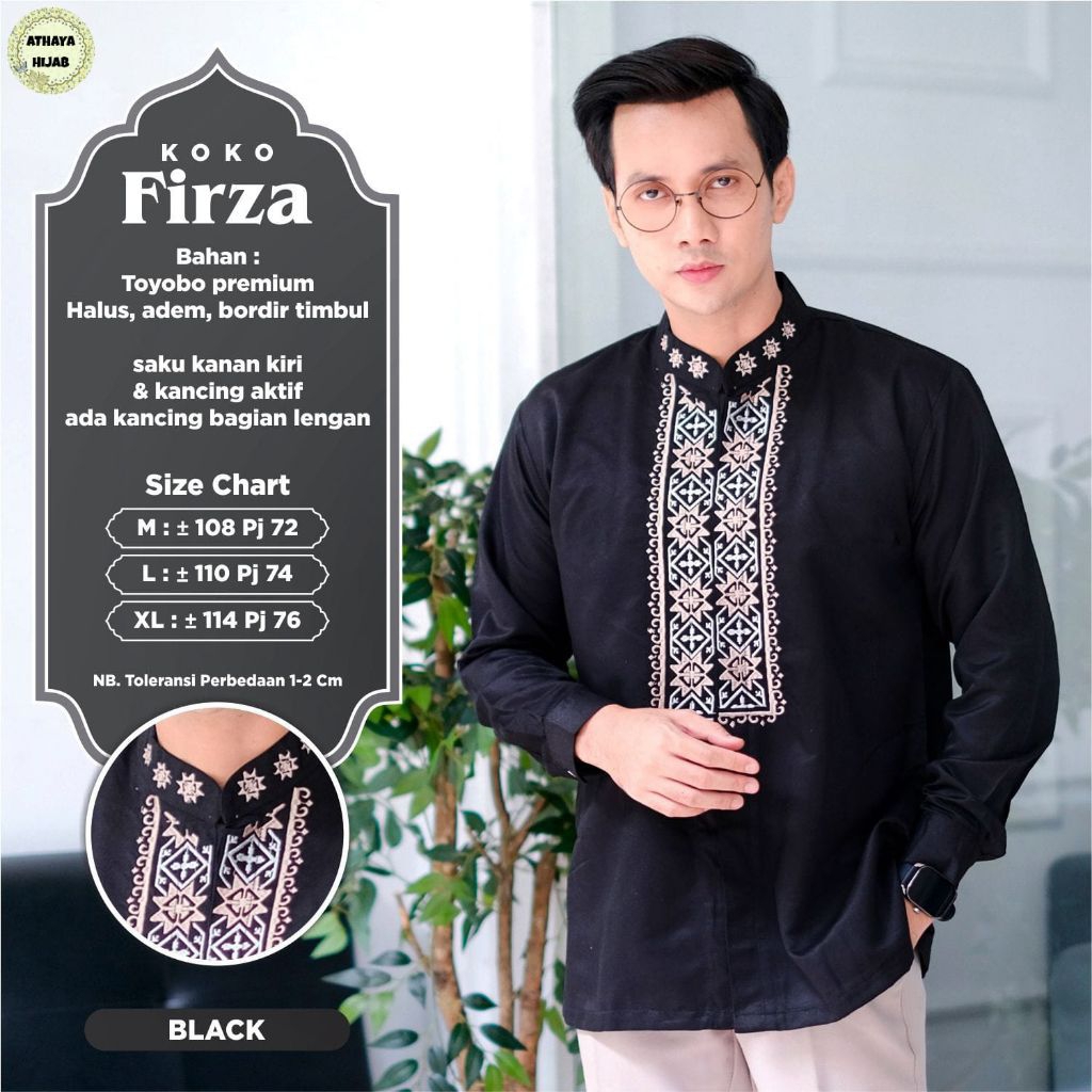 FIRZA KEMEJA KOKO LENGAN PENDEK & PANJANG KEMKO BY RDK