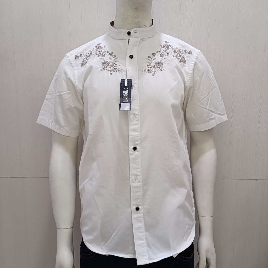 CARDINAL KEMEJA MUSLIM/KOKO LENGAN PENDEK COWOK SLIM FIT