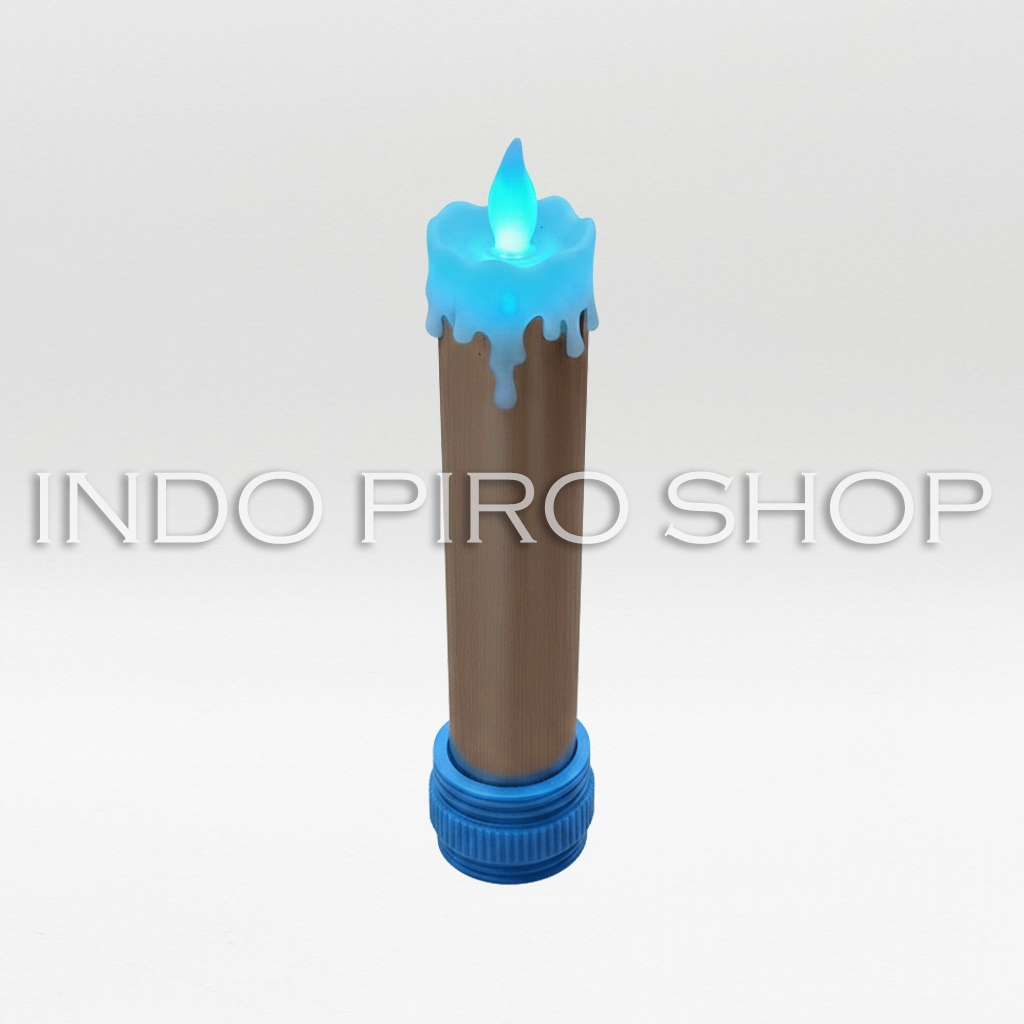 Lampu Lilin Jumbo LED Electrik Pesta Warna BIRU