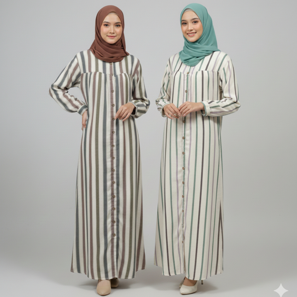 RILLEY - Gamis Qaisara | Dress Panjang Muslim Wanita