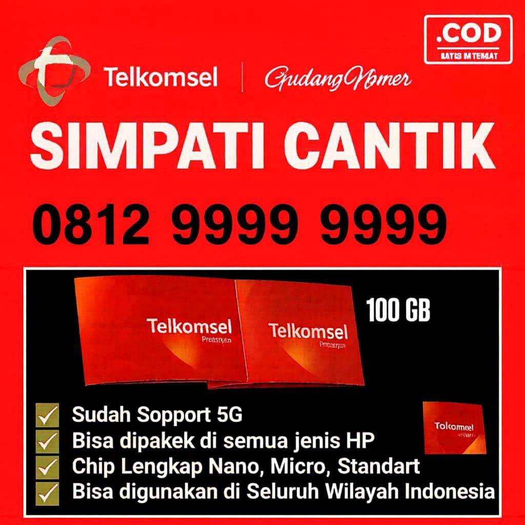 Nomor cantik Telkomsel Bonus kuota 100GB