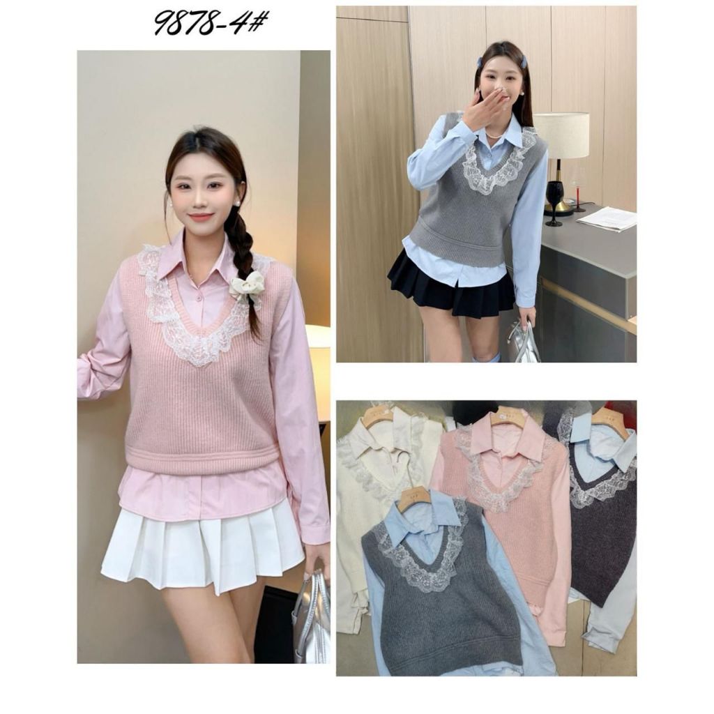 Raiiviishop - 9878-4 Korea Top Import Premium Inner + Vest 4 Warna