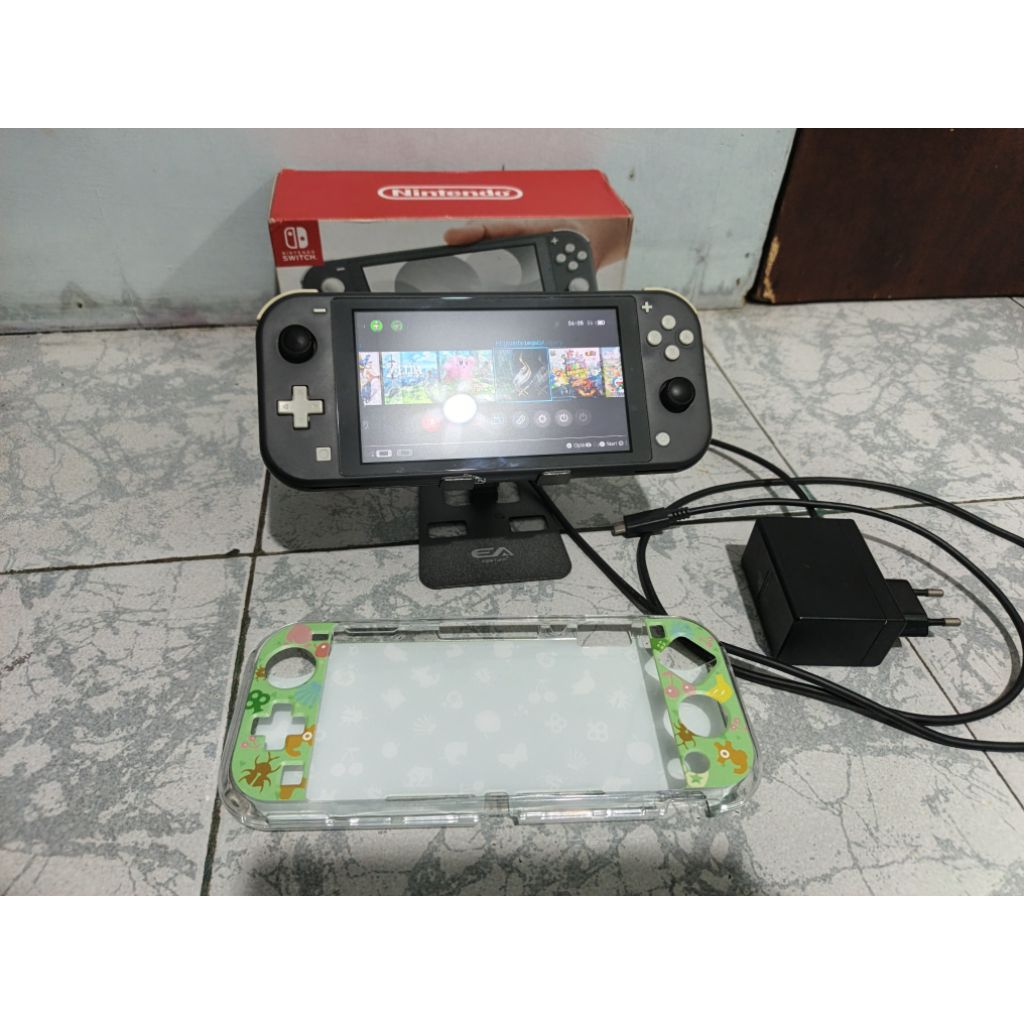 NINTENDO SWITCH LITE CFW FULL GAME 128 GB GRAY SECOND MINUS LCD ADA BONUS