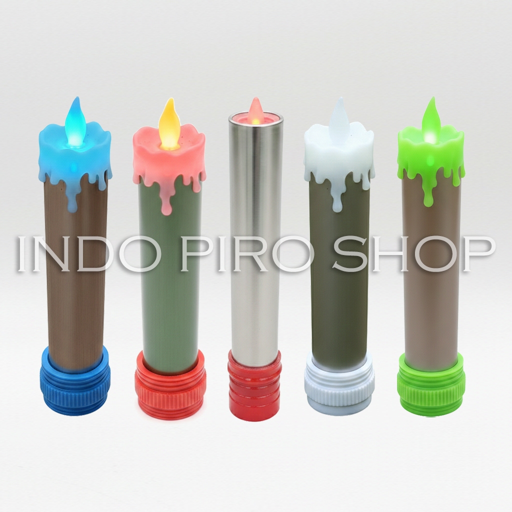 Lampu Lilin Jumbo LED Electrik Pesta Satuan WARNA WARNI