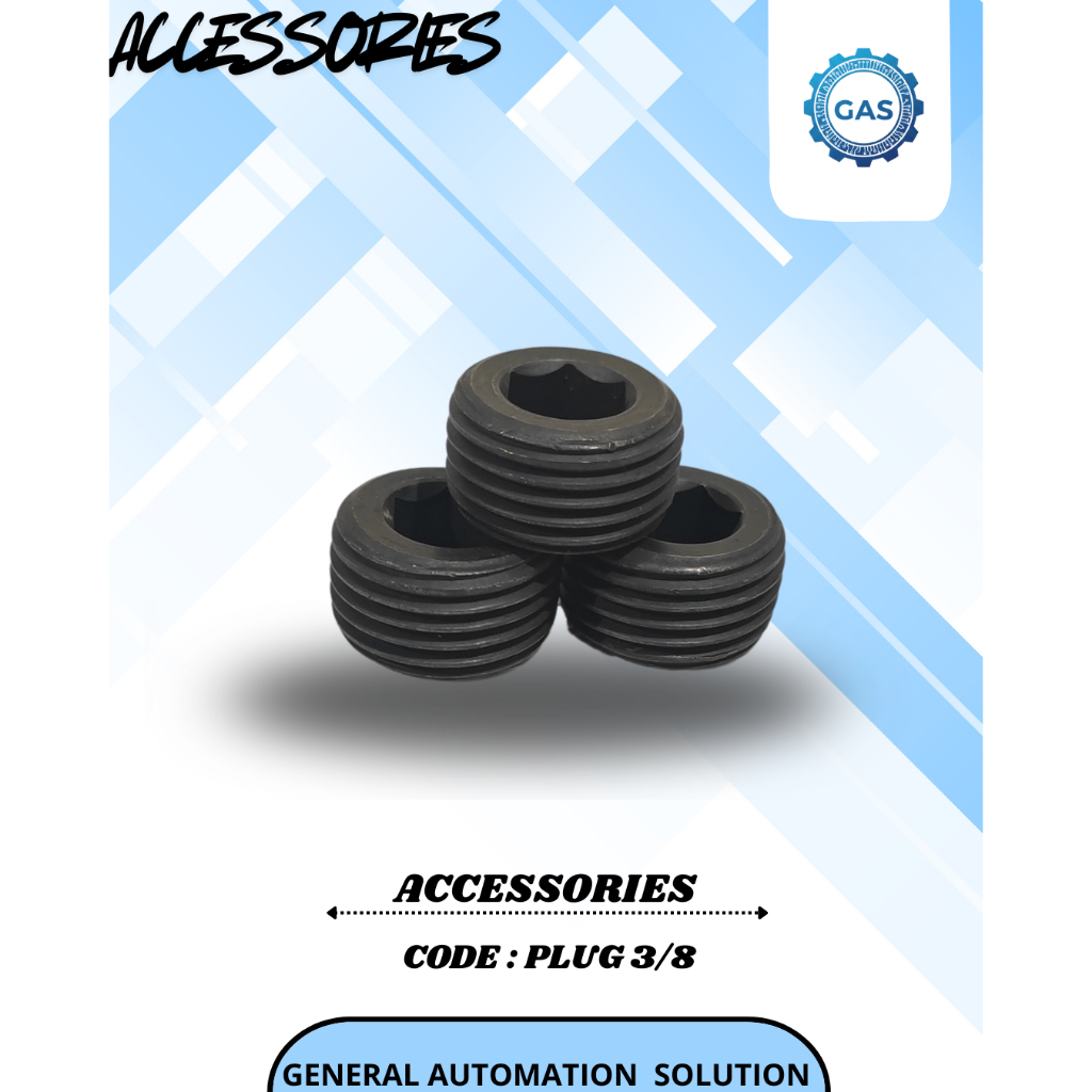 PLUG 3/8 BAUT L BAJA | PENUTUP DRAT HYDRAULIC PNEUMATIC