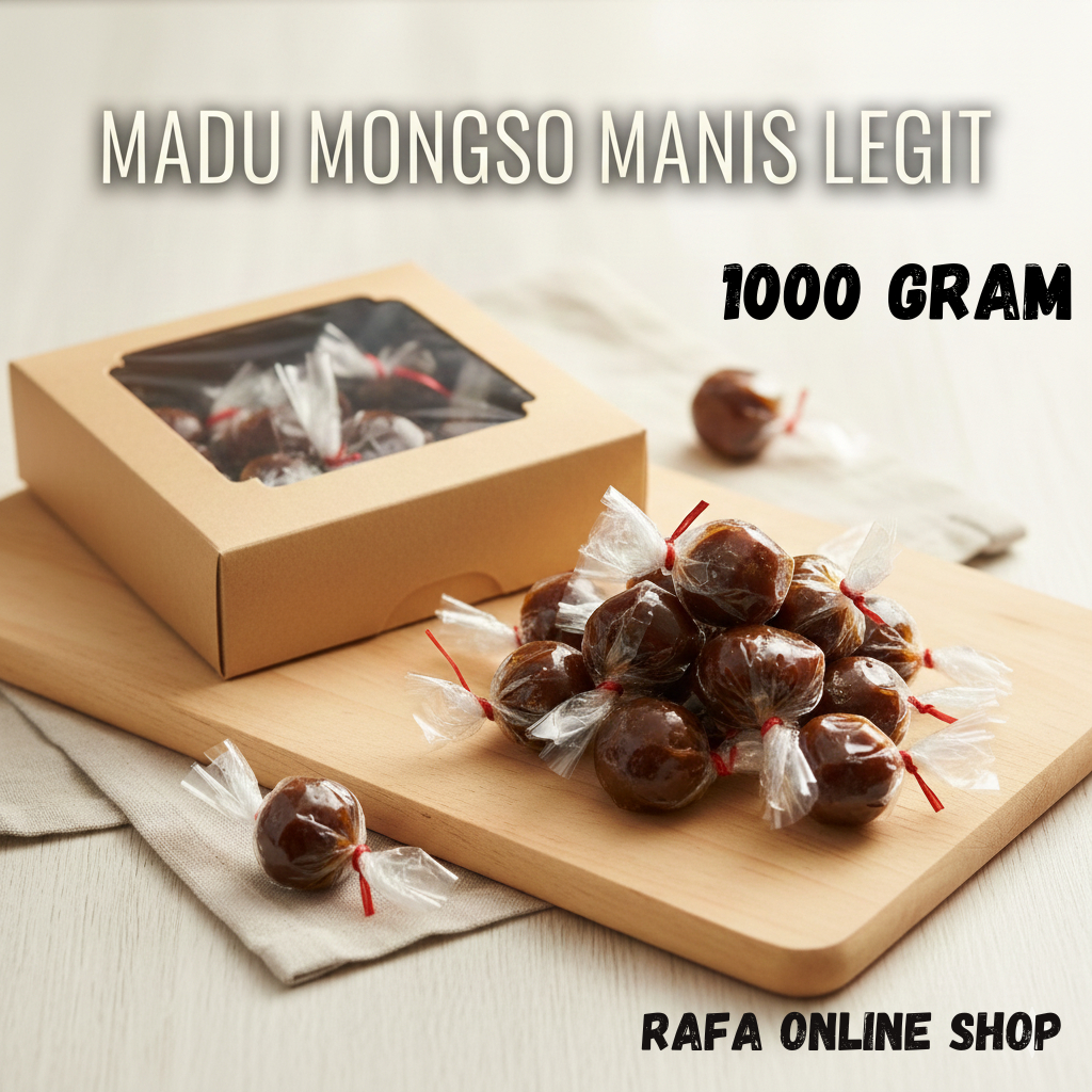 Madu Mongso Ketan Hitam Asli Jajanan Jadul Enak Khas Jawa Manis Legit - 1 Kg