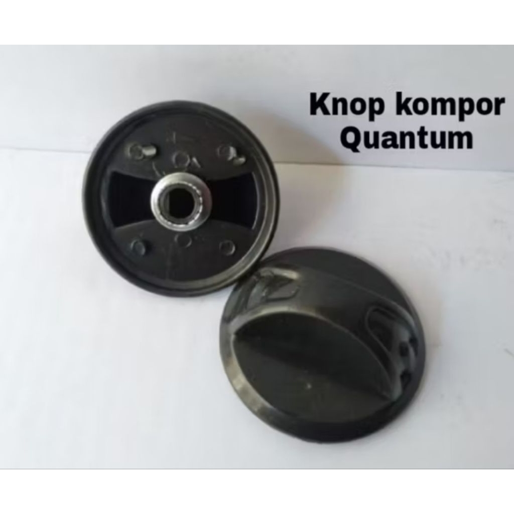 KNOP KOMPOR GAS QUANTUM HITAM PLAT