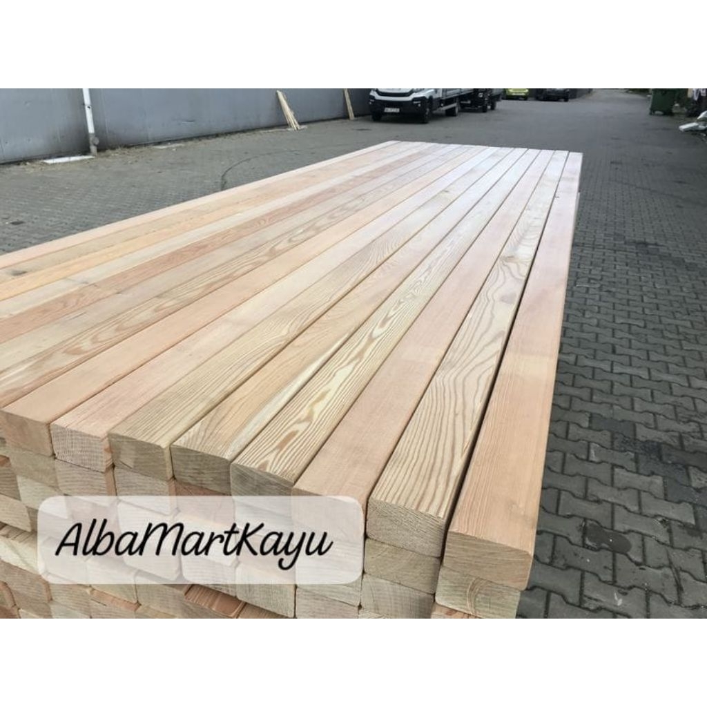 Kayu Reng 4 x 4 x 250cm (2,5meter) Paket 6 Batang Kayu Sudah Di Serut Halus
