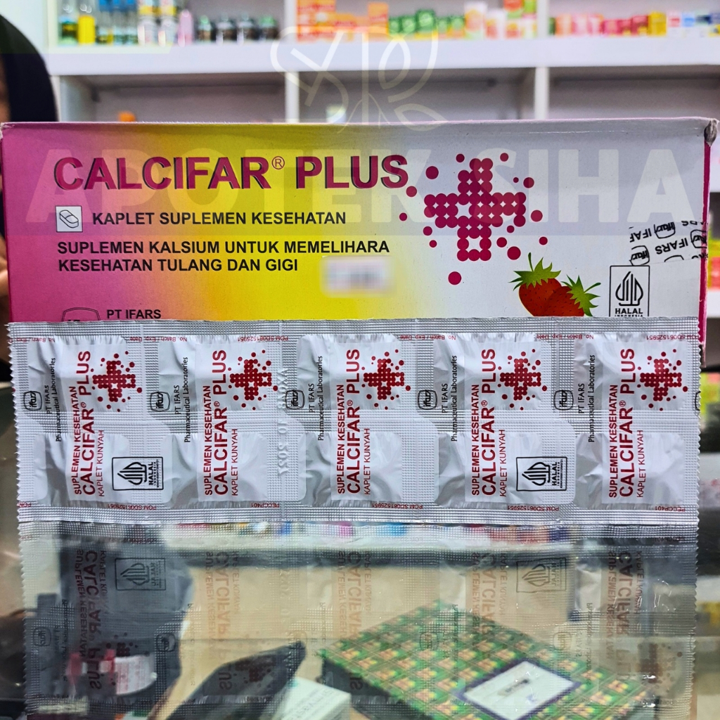 CALCIFAR | CALCIFAR PLUS 10 KAPLET | SUPLEMEN KALSIUM