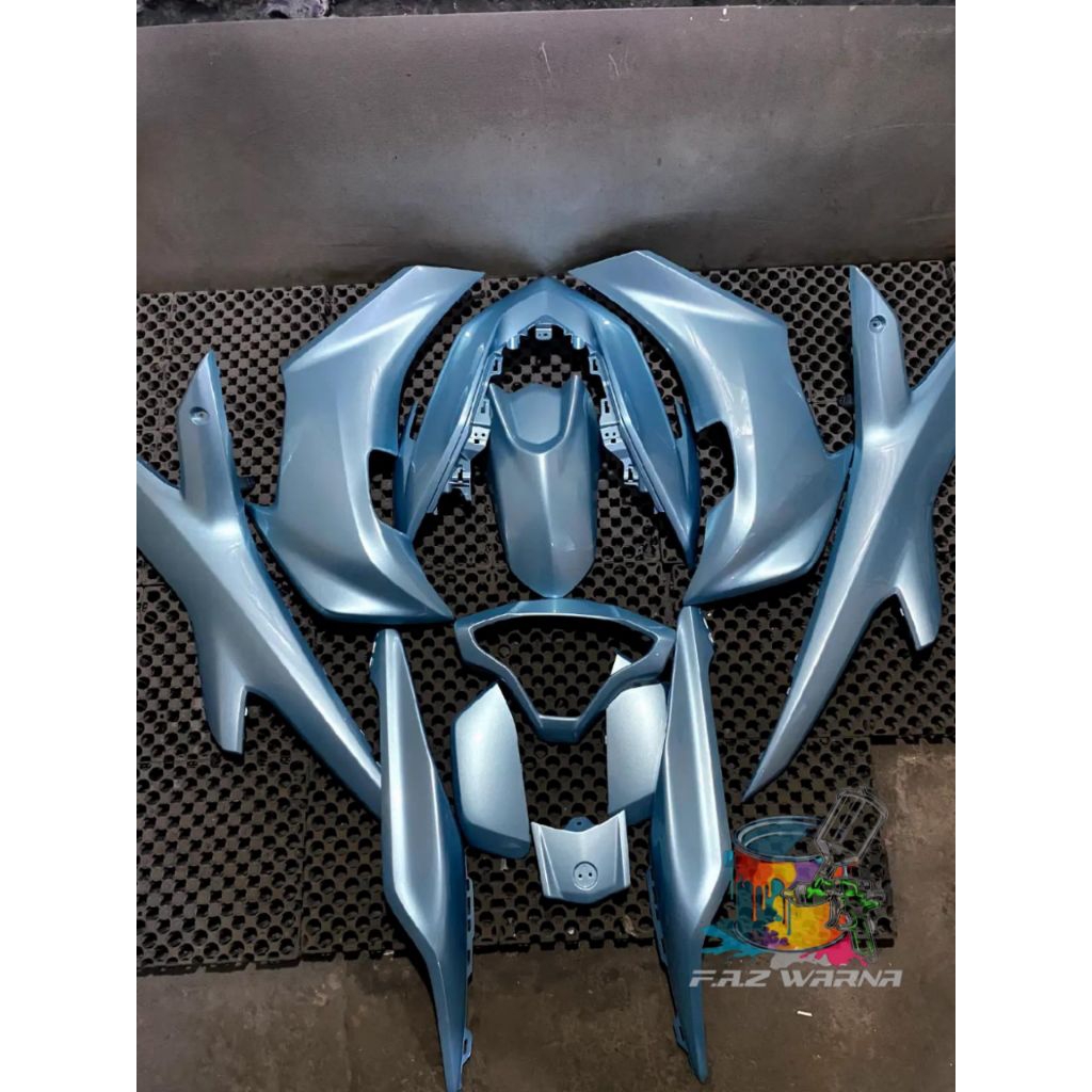 CAT CUSTOM ICE BLUE METALIC CAT MOTOR/MOBIL