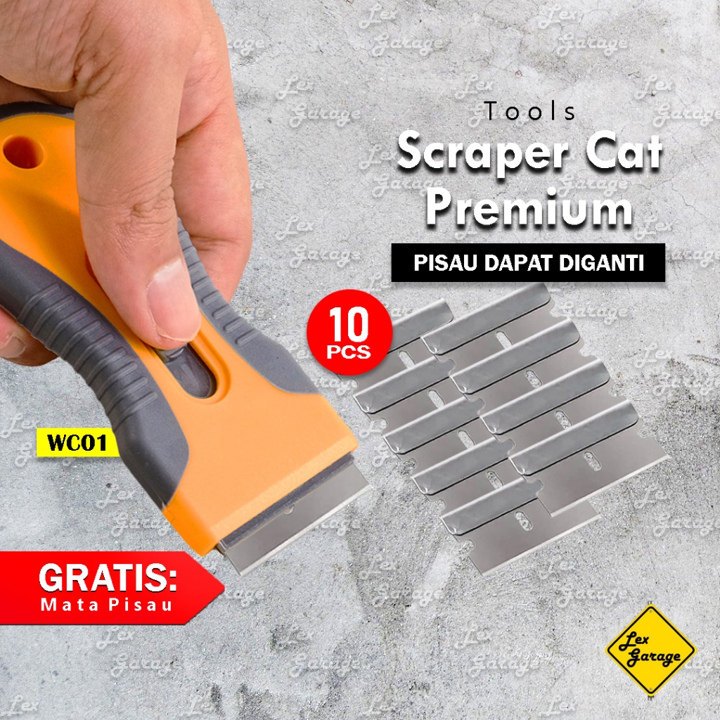 Kape Gagang Silet Scraper Skrap Pengerok Cat Sealant Stiker