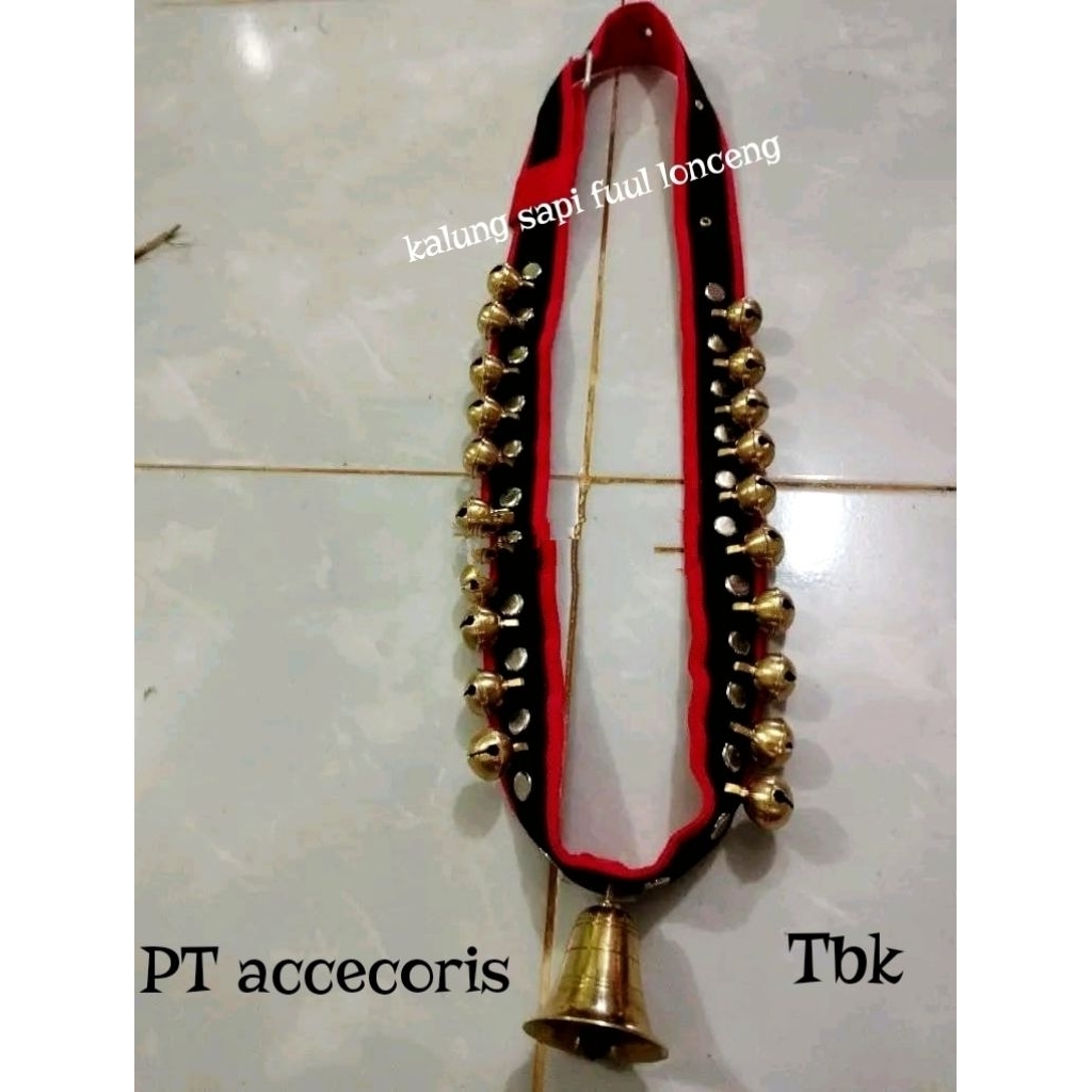 kalung sapi ful Lonceng reques  warna dan model bisa tulis di catatan