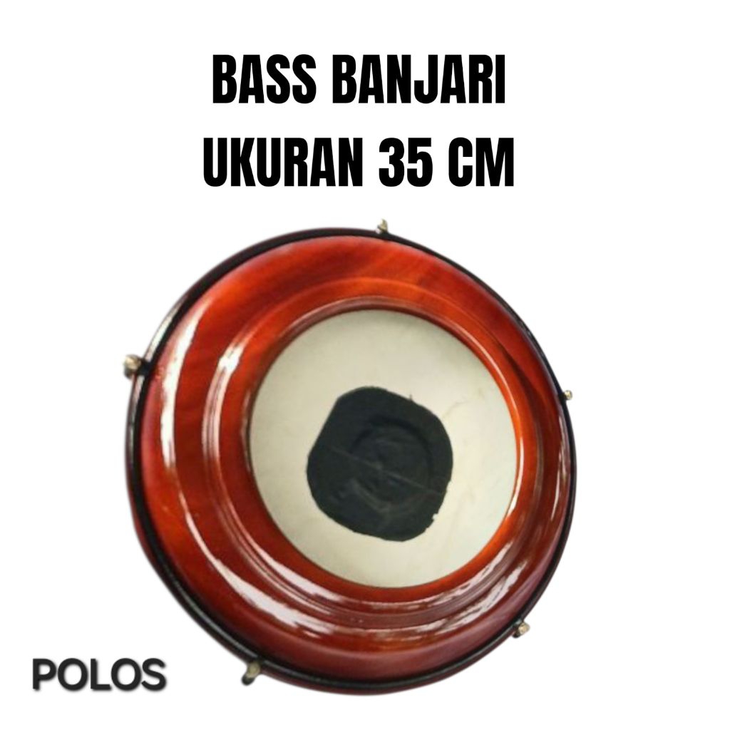 (COD) Bass Banjari Mahoni ukuran 35 cm / Bass Tangan / Bass Glerrr/ Bass banjari hadroh