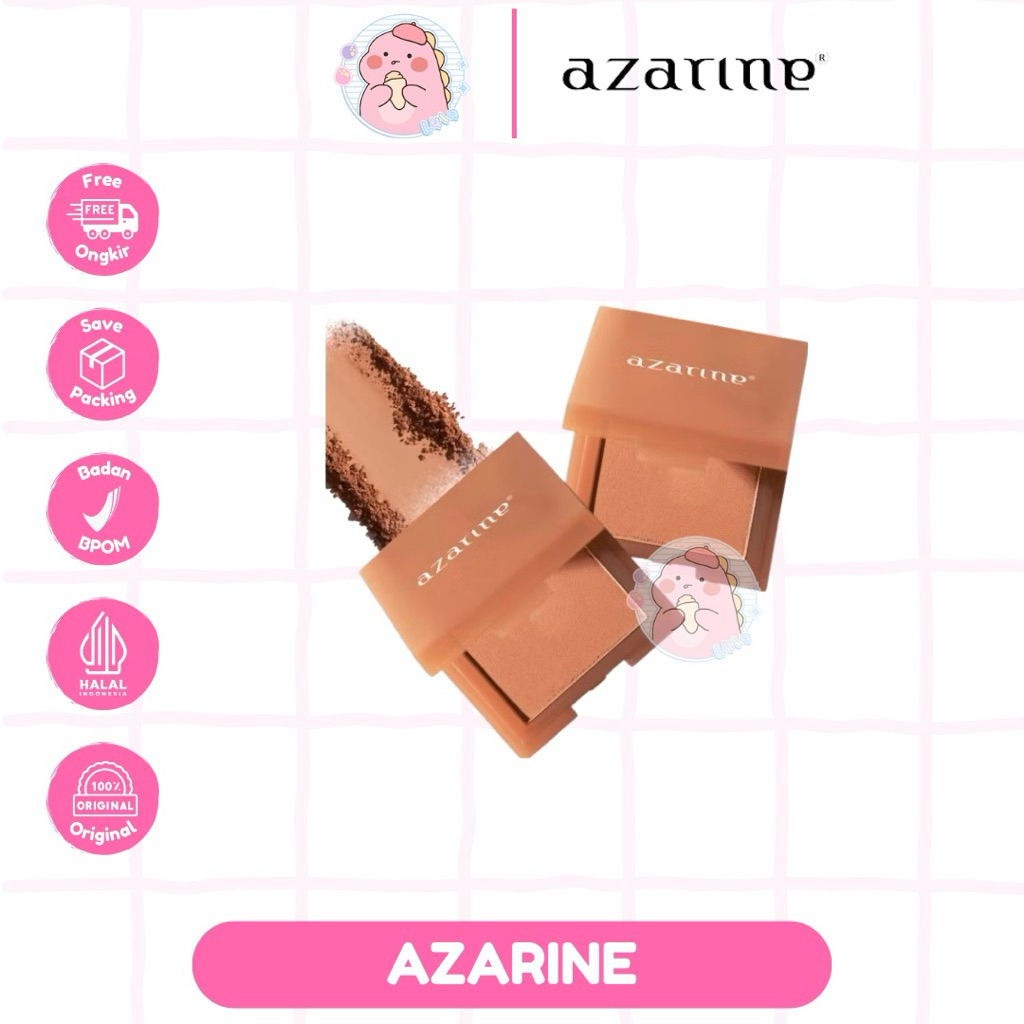 Azarine Get Sunkissed Bronzer 01 Hot Choco Powder Contour | Contour Powder Azarine