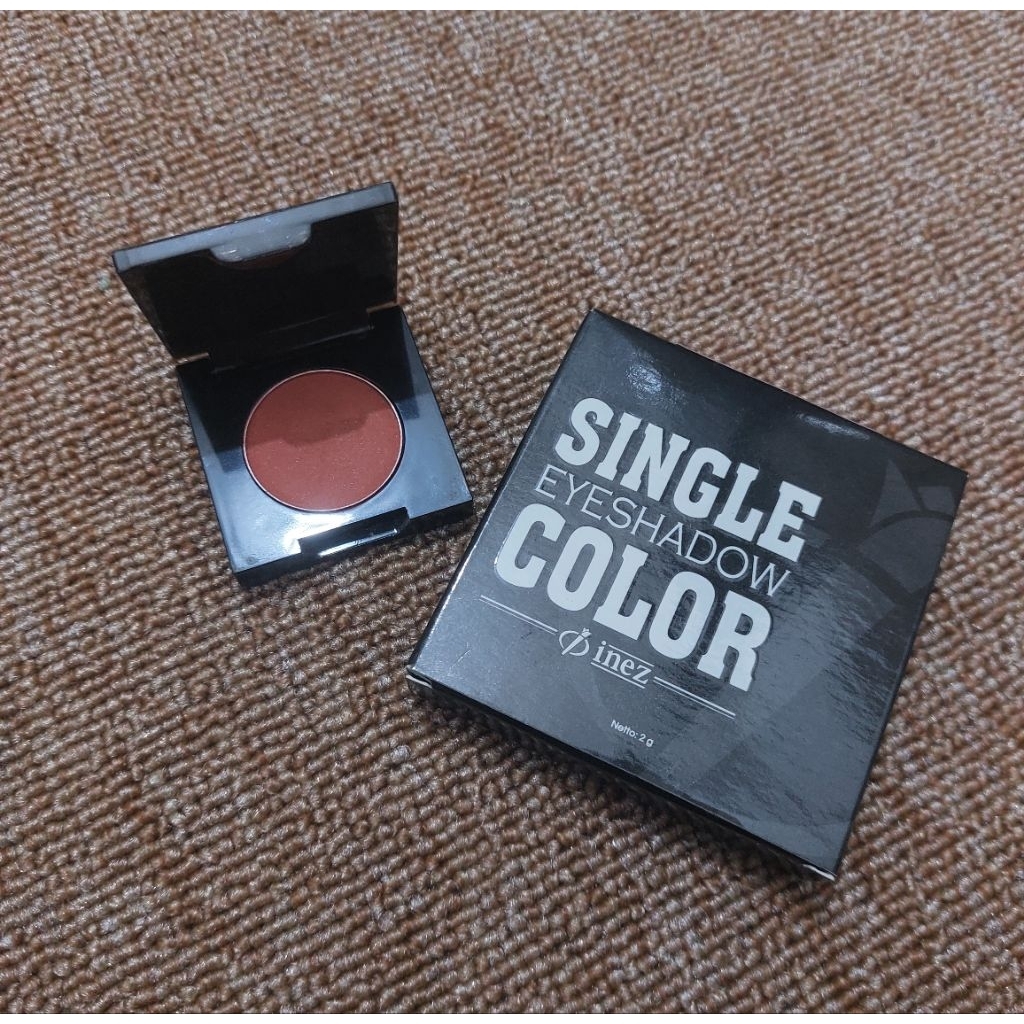 (PRELOVED) Inez Single Eyeshadow Color Shade Raw Chesnut