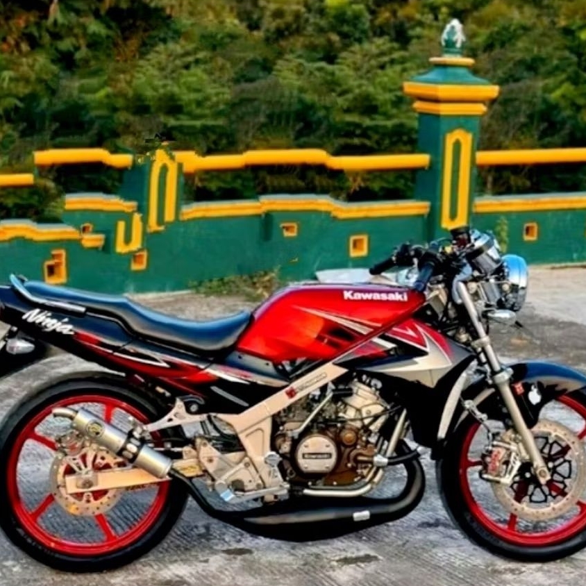 COD STIKER STRIPING ORI KAWASAKI NINJA SS 2010 MERAH NINJA SS MERAH 2010