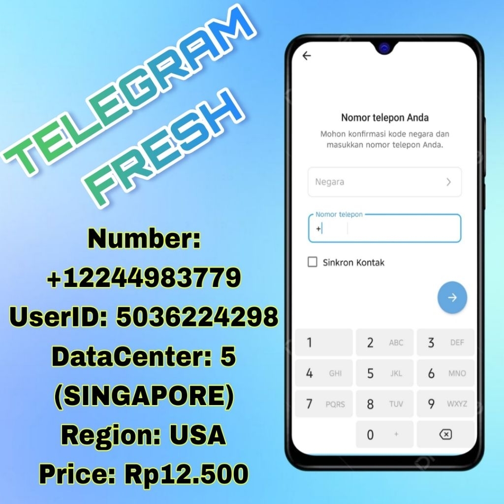 AKUN TELEGRAM FRESH NOMOR USA AMERIKA SERIKAT LIHAT SELENGKAPNYA DI FOTO