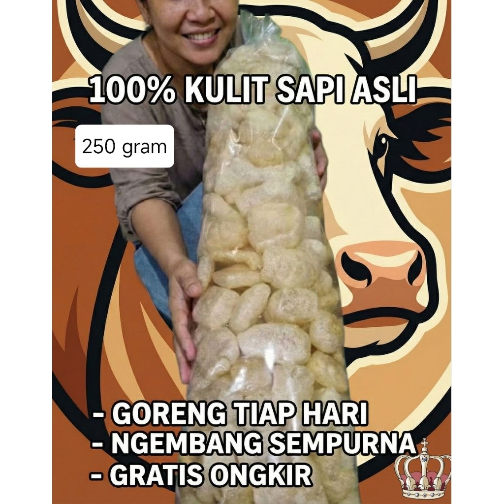 DOROKDOK KULIT SAPI ASLI BANDUNG 250GRAM