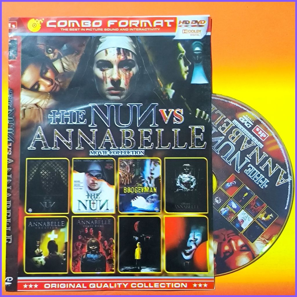 Kaset Film Barat Koleksi Horor The Nun - Annabelle Pilihan Campuran Terlaris 8in1 Teks Indonesia