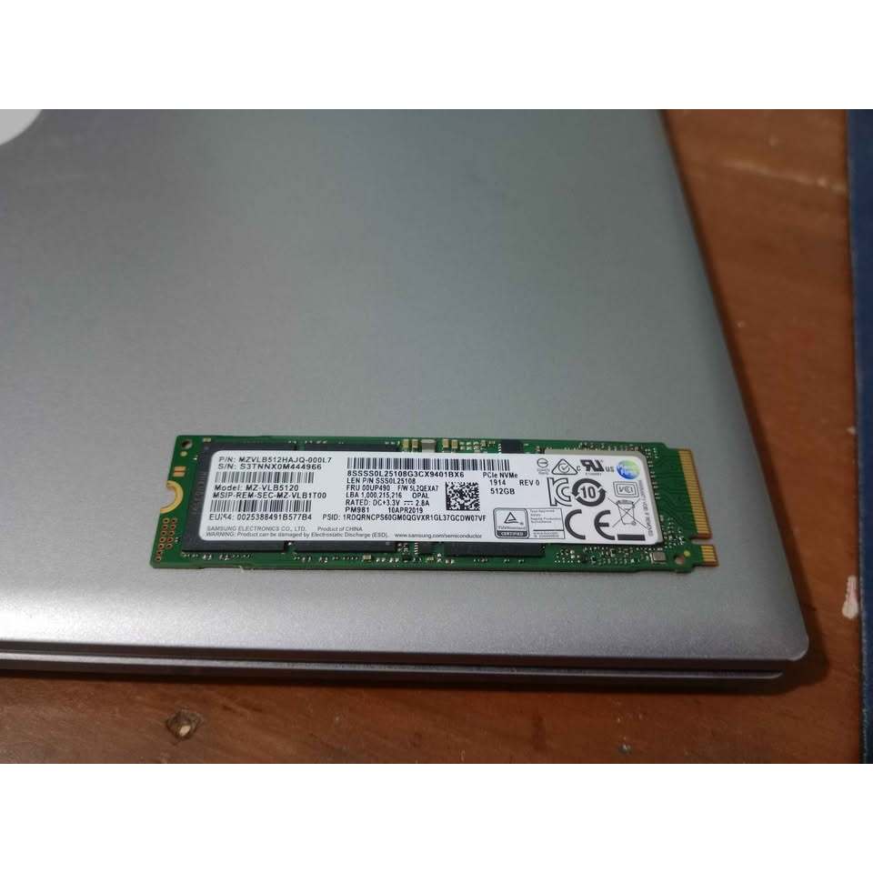 ssd nvme 512gb ori copotan merk samsung kondisi bekas normal