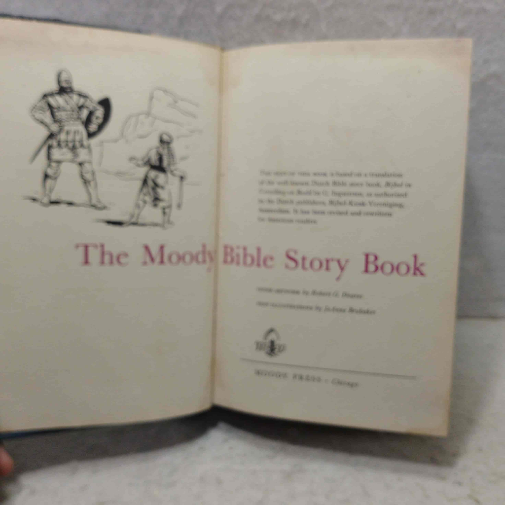 Book Import - The Moody Bible Story Book - Buku Rohani Lawas Bahasa Inggris