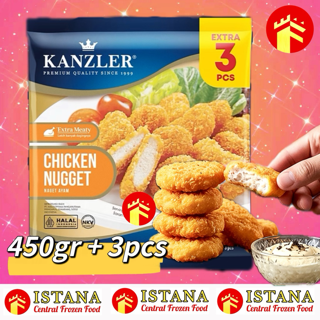 KANZLER CHICKEN NUGGET 450 GR KANZLER CRISPY BUBBLE NUGGET BUBBLE CRUMB NUGGET KANZLER 450 GR