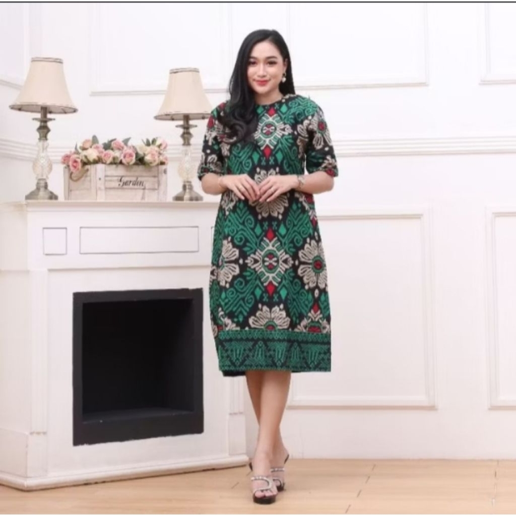 BATIK WANITA / BAJU ATASAN / DRESS BATIK UKURAN : S, M,L,XL,XXL, 3XL, 4XL, 5XL, 6XL