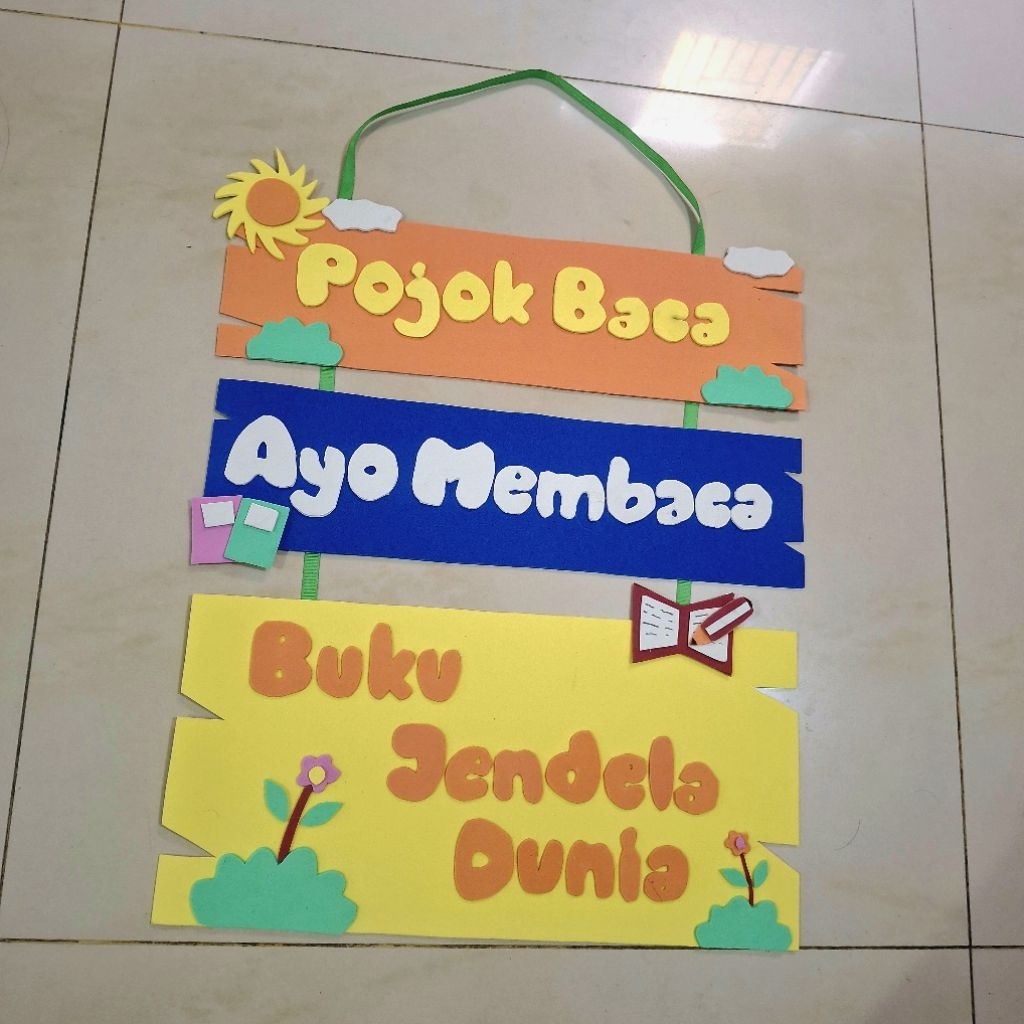 Hiasan Pojok Baca Kelas / Hiasan Dinding Kelas