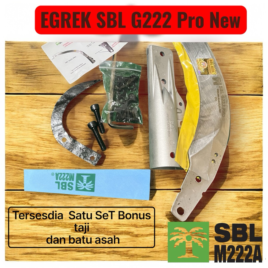 Egrek Sawit Sbl G222 Pro new Bonus Taji dan batu asah
