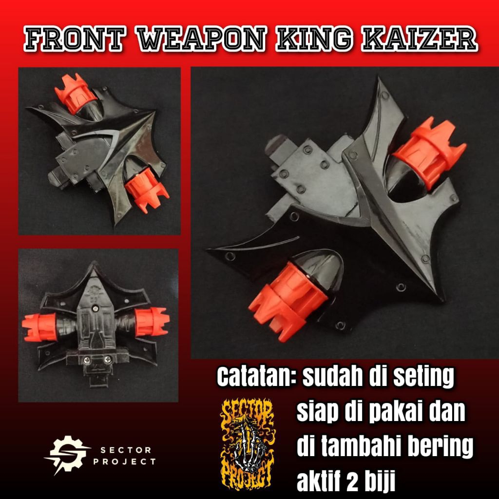 Crush Gear Front Weapon king kaizer sector project seting
