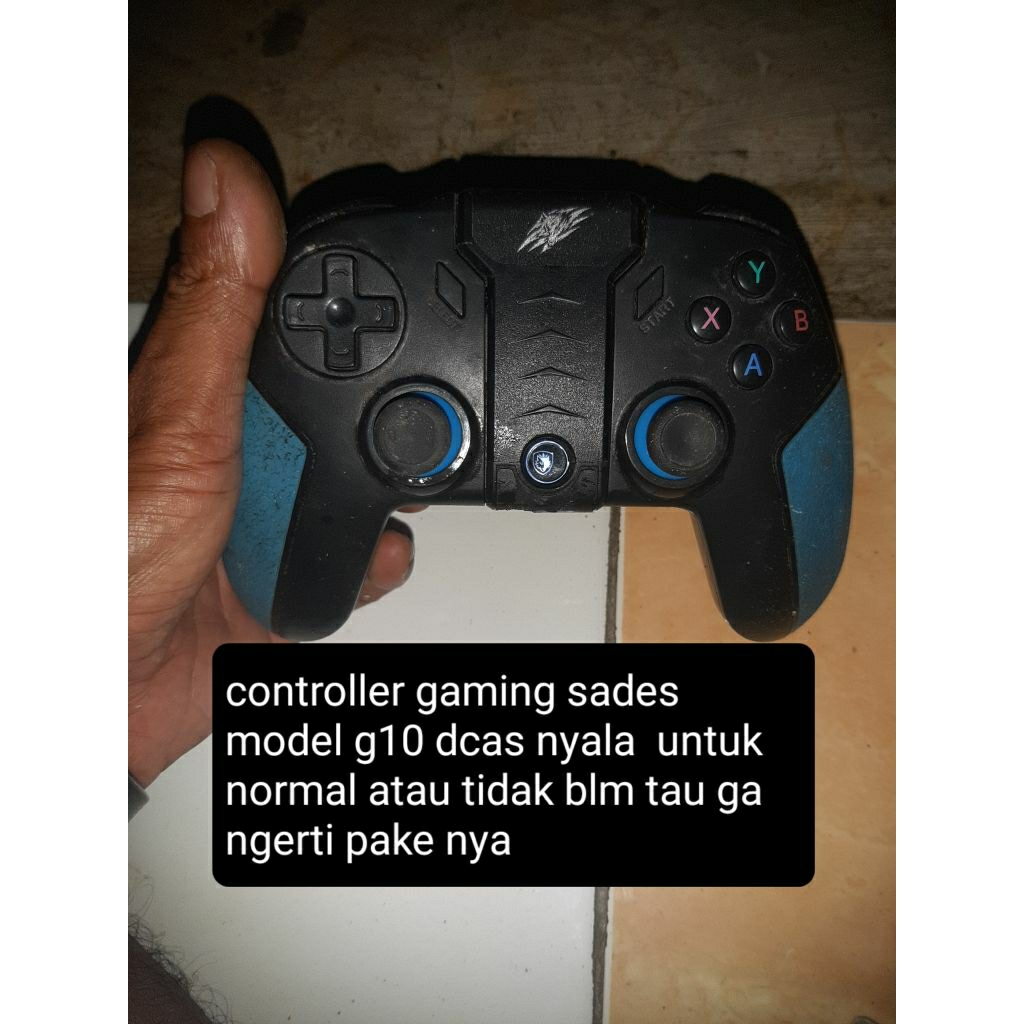 gamepad controller gaming sades model g10 bekas