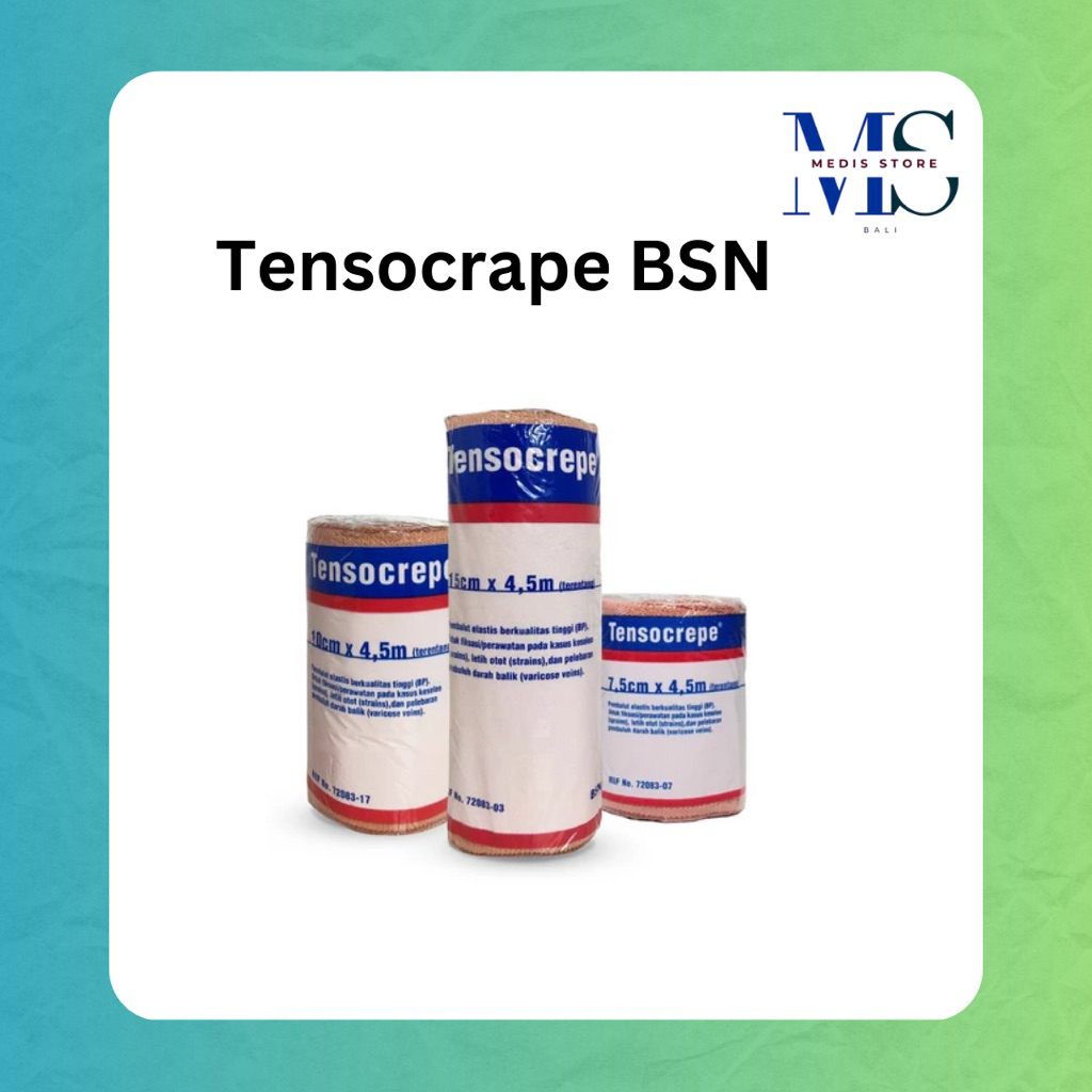 Verban Elastis | Elastis Bandage | Elastic bandage | Tensocrape | BSN | Cedera Kaki | Cedera Tangan